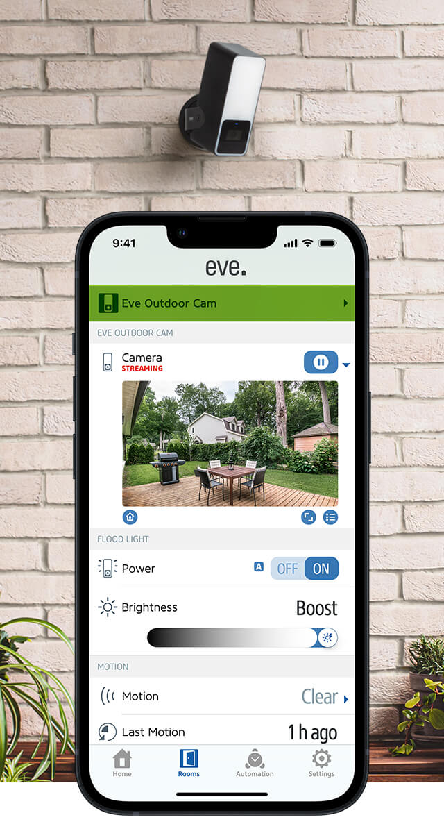 Eve Outdoor Cam - Secure floodlight camera with Apple HomeKit