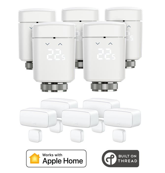 Vanne de radiateur intelligente EVE THERMO - Technologie Apple HomeKit et  programmes autonomes Bluetooth Thread - Zoma