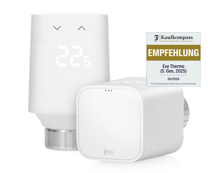 Eve Thermo mit Empfehlung des FAZ Kaufkompasses