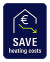 Badge Save heating costs