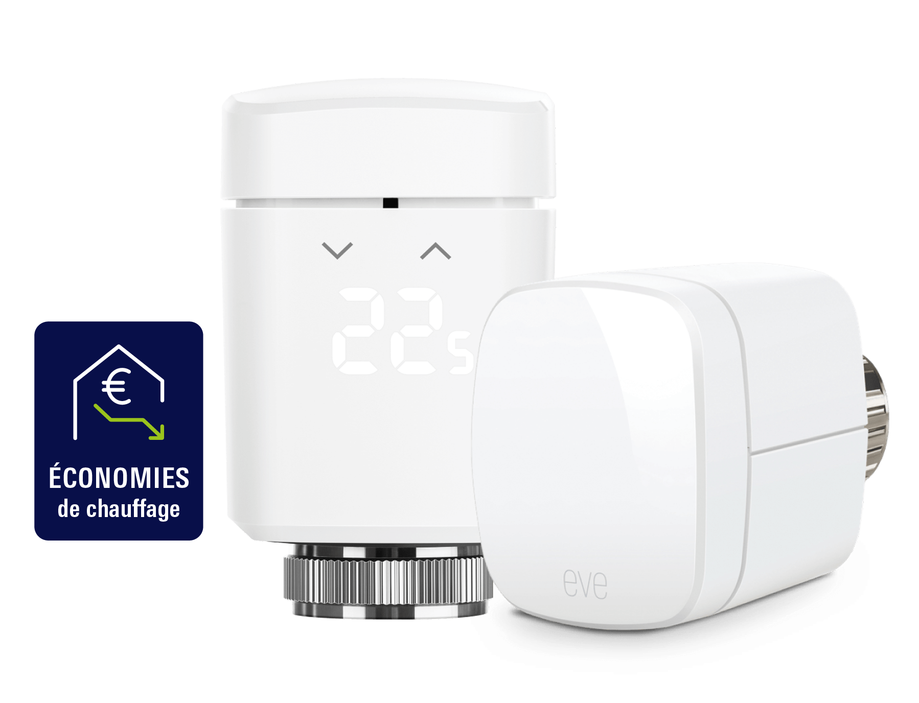 Eve Thermo avec icon économies de chauffage