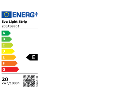 Eve Light Strip Energy Label